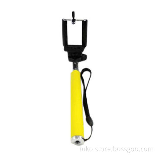Remote control self-timer with the shutter button with monopod